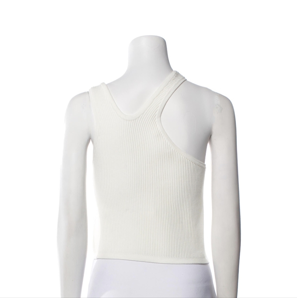 Ramy Brook Ivory Ribbed Tank Top - Picture 2 of 3